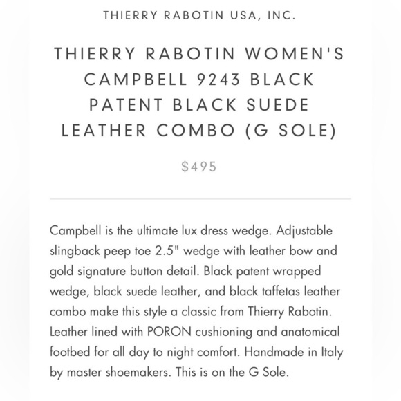 Thierry Rabotin Campbell 9243 Peep Toe Slingback in Black Suede Size 7.5 - Picture 8 of 10